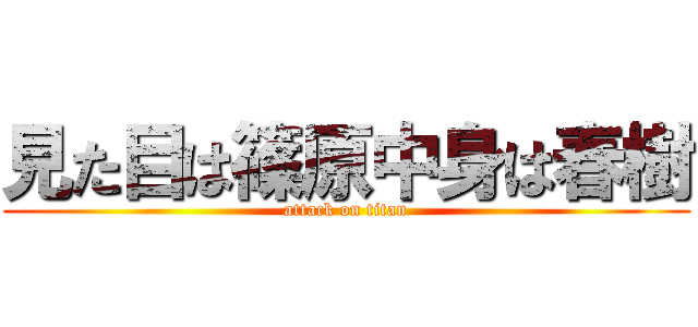 見た目は篠原中身は春樹 (attack on titan)
