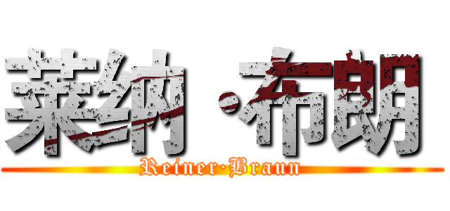 莱纳·布朗  (Reiner·Braun)