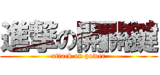 進撃の開關鍵 (attack on power)