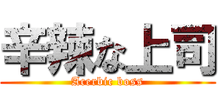 辛辣な上司 (Acerbic boss)