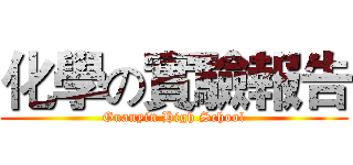 化學の實驗報告 (Guanyin High School)