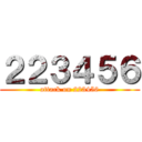 ２２３４５６ (attack on 223456)