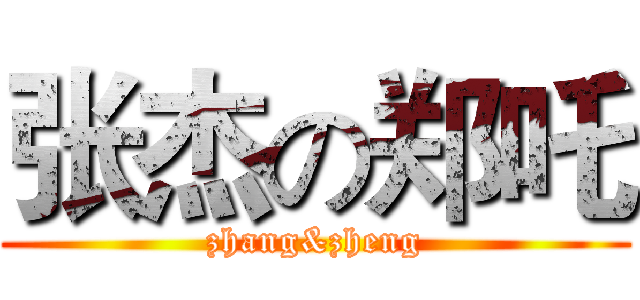 张杰の郑吒 (zhang&zheng)