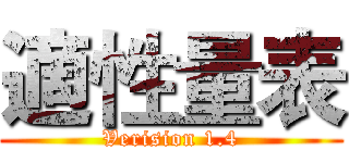 適性量表 (Verision 1.4)