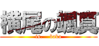 横尾の颯真 (is.    baka)