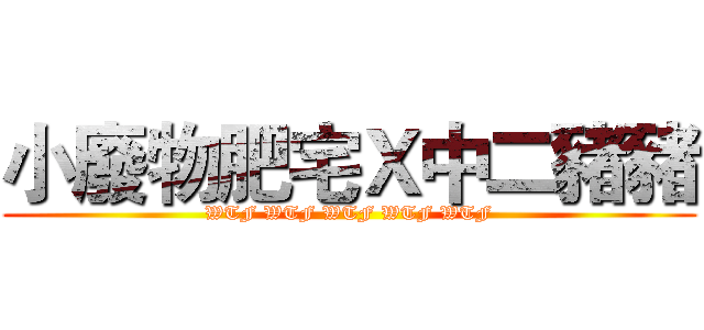 小廢物肥宅Ｘ中二豬豬 (WTF WTF WTF WTF WTF)