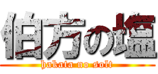 伯方の塩 (hakata no solt)