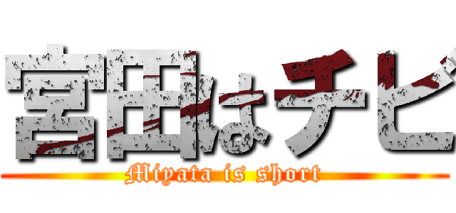 宮田はチビ (Miyata is short)