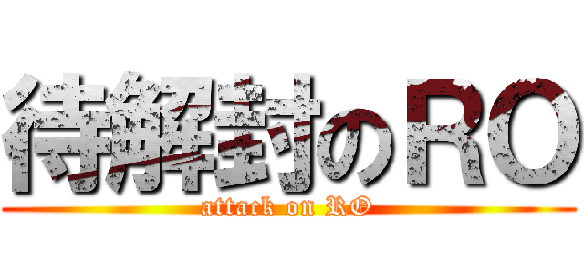 待解封のＲＯ (attack on RO)