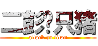 二彭这只猪 (attack on titan)