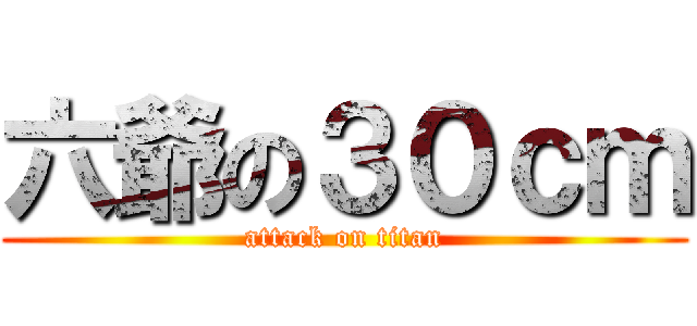 六爺の３０ｃｍ (attack on titan)