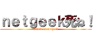 ｎｅｔｇｅｅｋ死ね！ (attack on netgeek)