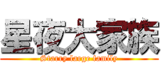 星夜大家族 (Starry large family)