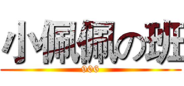 小佩佩の班 (906)