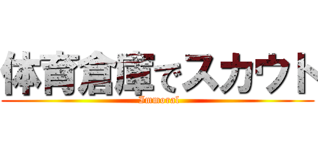 体育倉庫でスカウト ( Immoral)