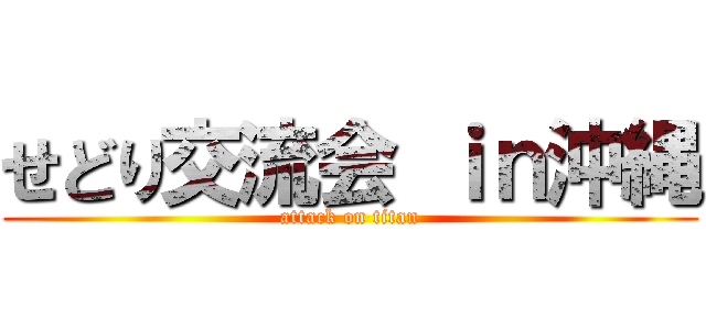 せどり交流会 ｉｎ沖縄 (attack on titan)