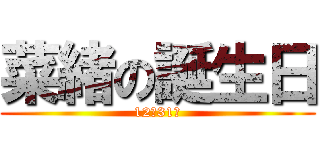 菜緒の誕生日 (12月31日)