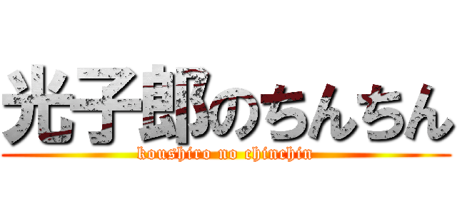 光子郎のちんちん (koushiro no chinchin)