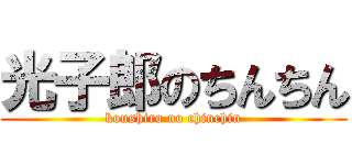 光子郎のちんちん (koushiro no chinchin)