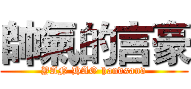 帥氣的言豪 (YAN HAO handsand)
