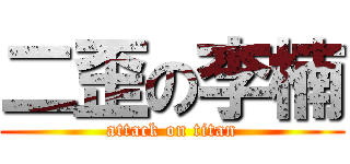 二歪の李楠 (attack on titan)