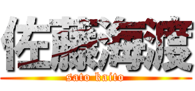佐藤海渡 (sato kaito)