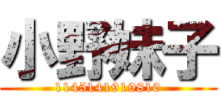 小野妹子 (1145141919810)