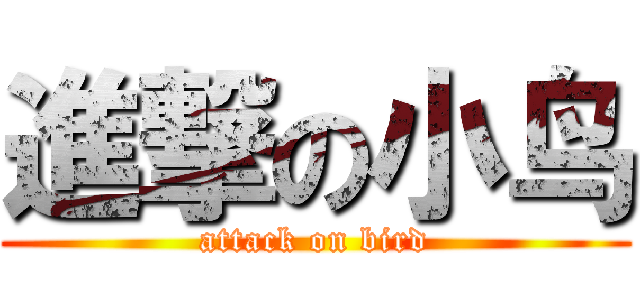 進撃の小鸟 (attack on bird)