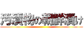 汚漬物の朝鮮漬け ()