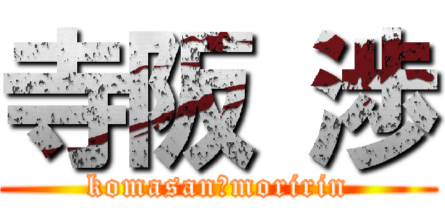 寺阪 渉 (komasan　moririn)