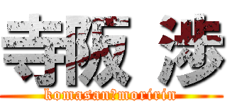 寺阪 渉 (komasan　moririn)