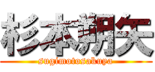 杉本朔矢 (sugimotosakuya)