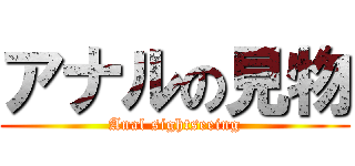 アナルの見物 (Anal sightseeing)