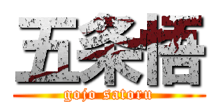 五条悟 (gojo satoru)