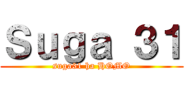 Ｓｕｇａ ３１ (suga31 ha HOMO)