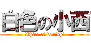 白色の小西 (White of konishi)