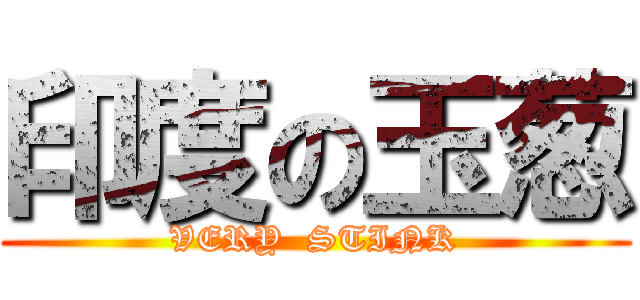 印度の玉葱 (VERY  STINK)