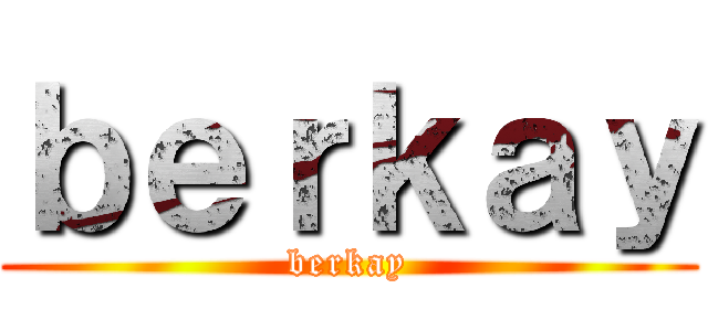 ｂｅｒｋａｙ (berkay)