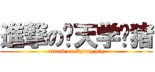 進撃の飞天学术猪 (attack on flying pig)