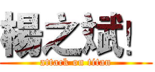 楊之斌！ (attack on titan)