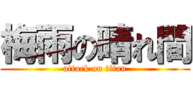 梅雨の晴れ間 (attack on titan)