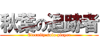 秋葉の追跡者 (Eternity solo player)