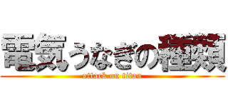 電気うなぎの種類 (attack on titan)