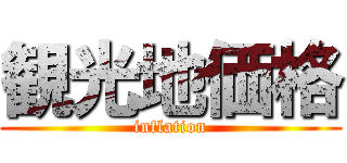 観光地価格 (inflation)