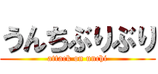 うんちぶりぶり (attack on unchi)