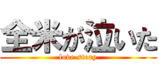 全米が泣いた (love story)