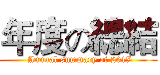 年度の總結 ( Annual summary of 2017)