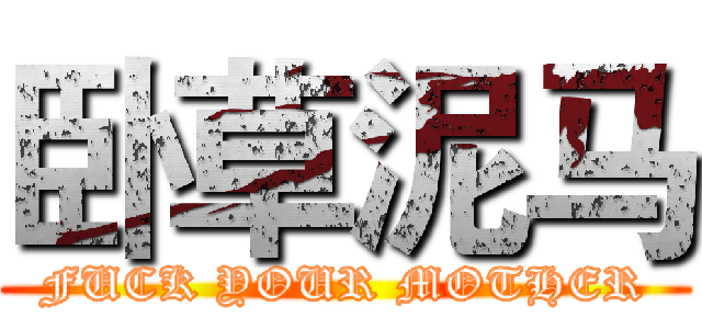 卧草泥马 (FUCK YOUR MOTHER)