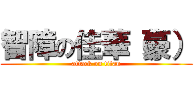 智障の佳華（豪） (attack on titan)