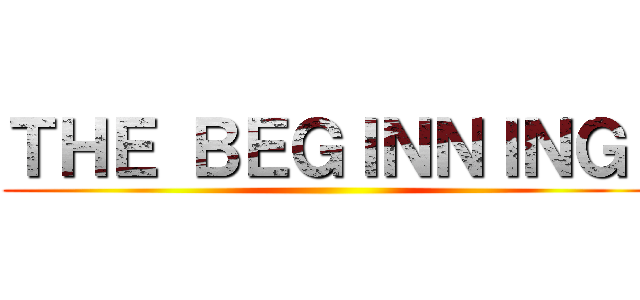 ＴＨＥ ＢＥＧＩＮＮＩＮＧ  ()